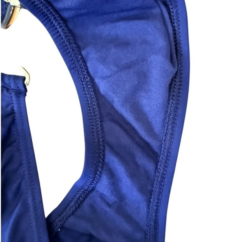 Tommy Bahama‎ Women's Pearl Solids Bikini Set Mare Navy Blue Bamboo Hardware M/M